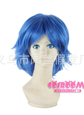 美少女战士 水野亚美 水星 蓝色万用反翘翻翘短发cosplay假发假毛