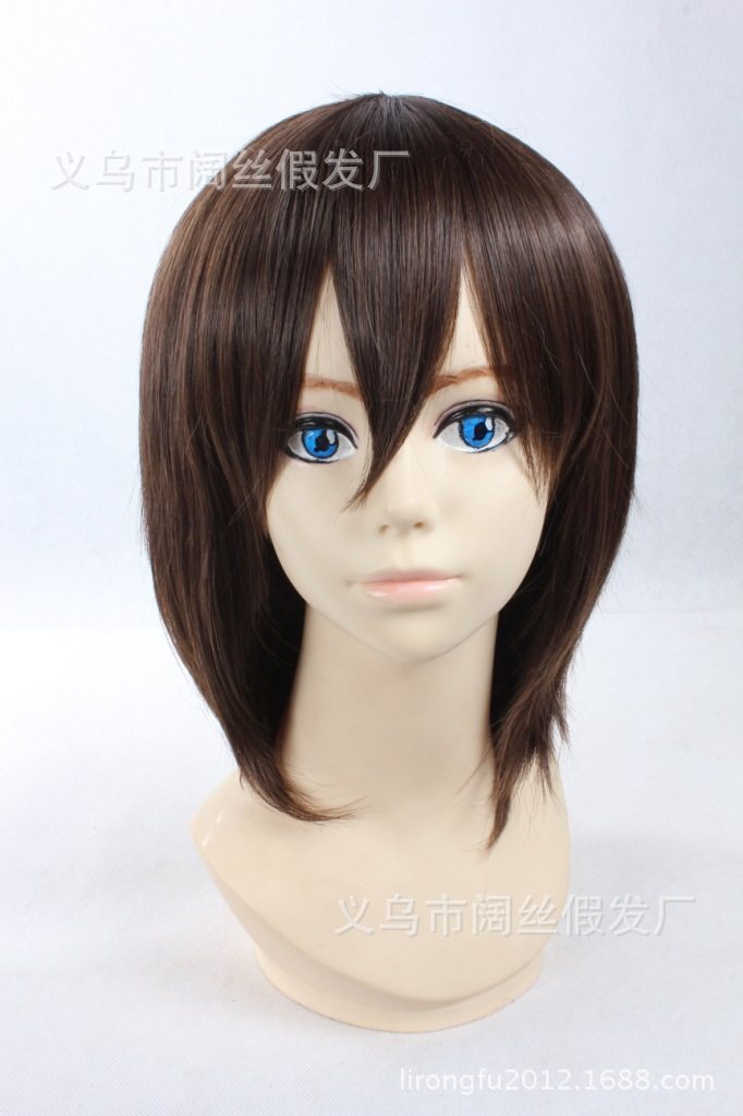 假发cosplay假毛 薄樱鬼 藤堂平助小堂 深棕色高温丝反翘收脸短发,模玩/动漫/周边/娃圈三坑/桌游,COSPLAY配件/道具/人偶服,淘宝优惠券,粉丝福利购,淘宝优惠卷