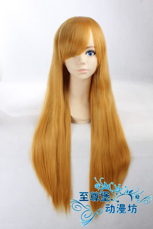 code geass夏莉 菲内特 金黄色橘黄色 长发长直发假发cosplay假毛