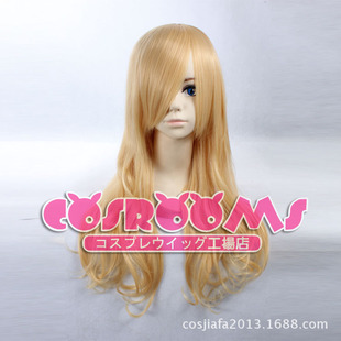 假发cosplay假毛黑塔利亚 比利时 淡金色金黄色高温丝 长卷发长发