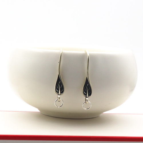 纯银S925做黑活口开口圈diy耳环