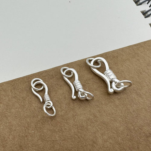 S925纯银珍珠项链手链连接扣头