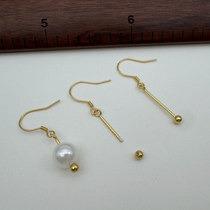 纯银S925材料包diy制作耳环配件