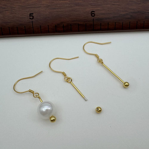 纯银S925材料包diy制作耳环配件