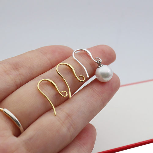 精工S925纯银耳钩diy耳环配件