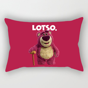 卡通动漫小抱枕小号靠垫可爱车用长方形腰枕套办公室沙发床上头枕