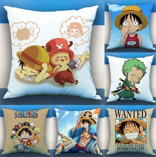 海贼王周边通缉令抱枕套生日礼物男路飞索隆女帝动漫床头靠枕定制