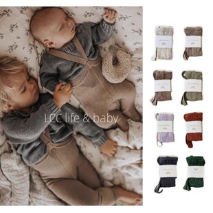 爆款举重裤ins风宝宝长短裤 秋冬高腰儿童背带裤针织婴儿打底裤袜