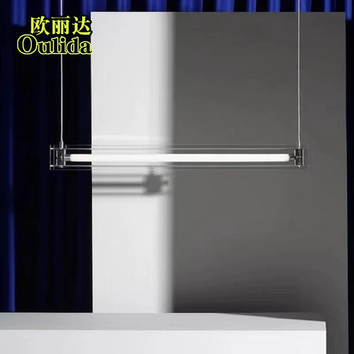 极简轻奢餐厅马扎吊灯设计师创意个性艺术吧台书房玻璃一字吊灯