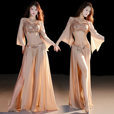 肚皮舞东方舞遮肚练功习班服套装