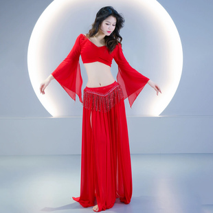 东方舞轻奢表演出服 亮片流苏网纱显瘦套装 原创肚皮舞服装 2025新款