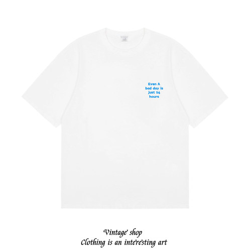 EVEN A BAD DAY IS JUST 24 HOURS美式复古vintage短袖个性T恤潮
