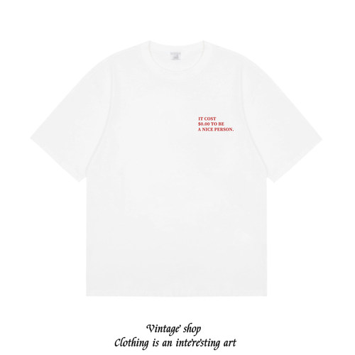IT COST $0 TO BE  美式vintage短袖简约打底百搭显瘦辣妹嘻哈t恤