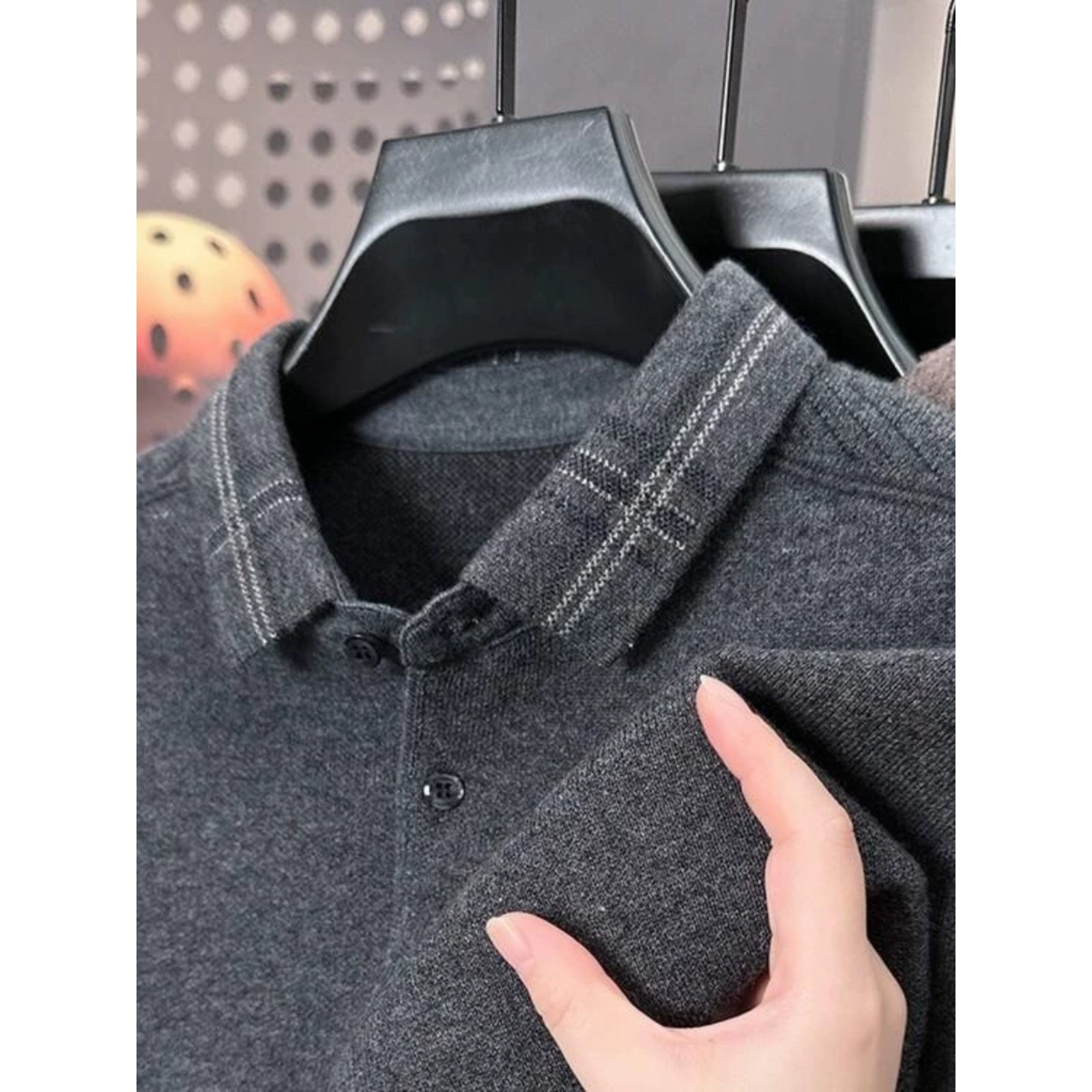 高端翻领羊绒衫商务男士纯羊毛加厚毛衣2025秋冬季中青年男针织衫