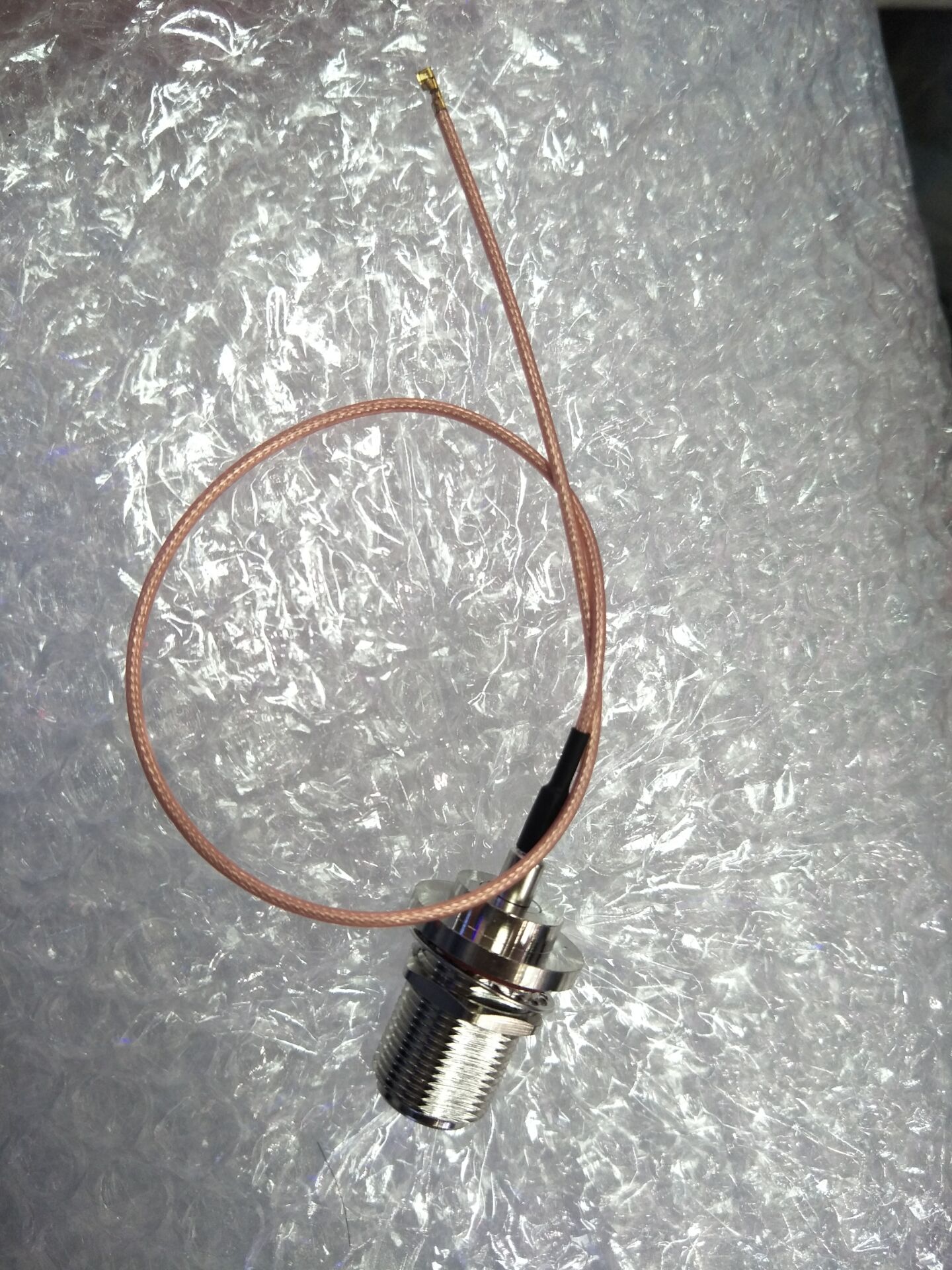 M16防水盒AP网桥连接线 IPX(IPEX,UFL)转N-KY加长型母头 螺母固定