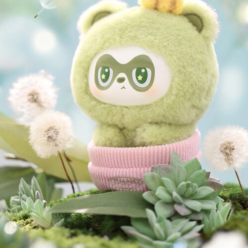 潮玩BOZAI植物盆友搪胶毛绒公仔手办盲盒玩具