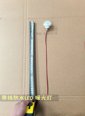 220V暖光带线一体式防水LED灯泡便捷式灯笼专用户外灯泡3W7瓦灯泡