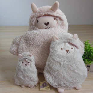 日本ほんやら堂灌水式羊驼热水袋汤婆子双插手暖手宝冲水暖水袋