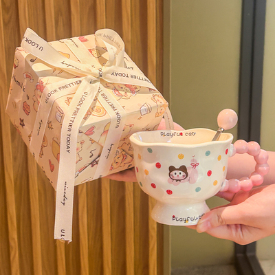 送女生生日礼物可爱儿童陶瓷杯子
