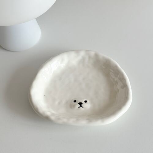可爱云朵小狗餐具漂亮的盘子家用