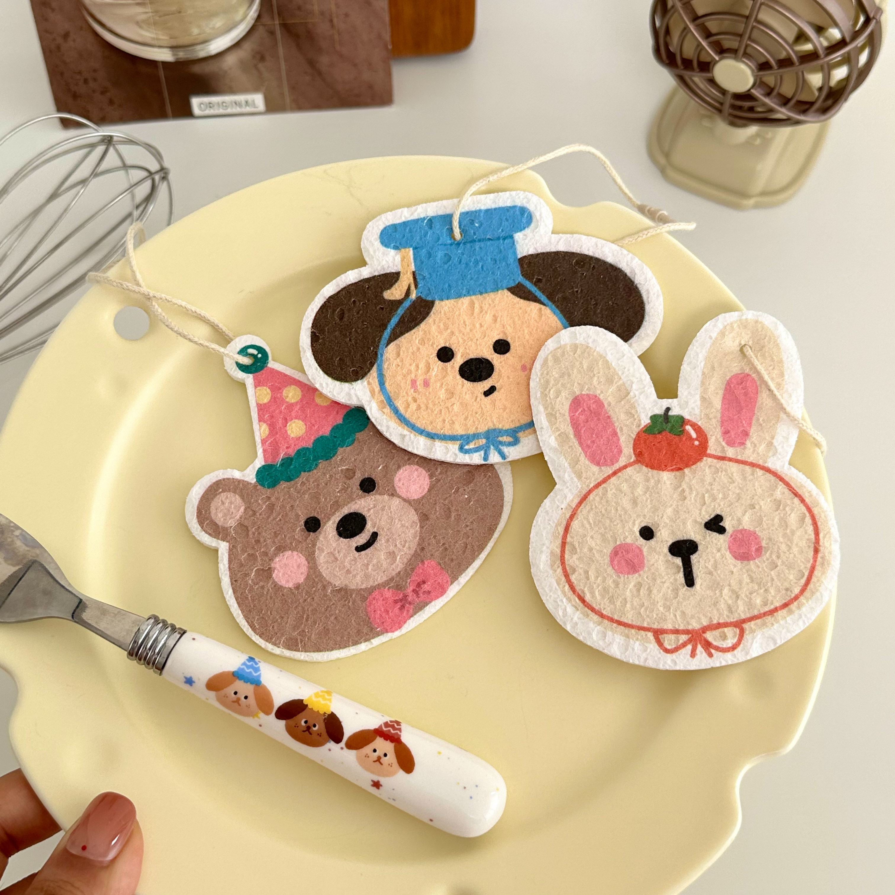 可爱洗碗布不沾油厨房魔力擦海绵不掉毛木浆棉百洁布刷碗洗碗神器,家庭/个人清洁工具,海绵擦,淘宝优惠券,粉丝福利购,淘宝优惠卷