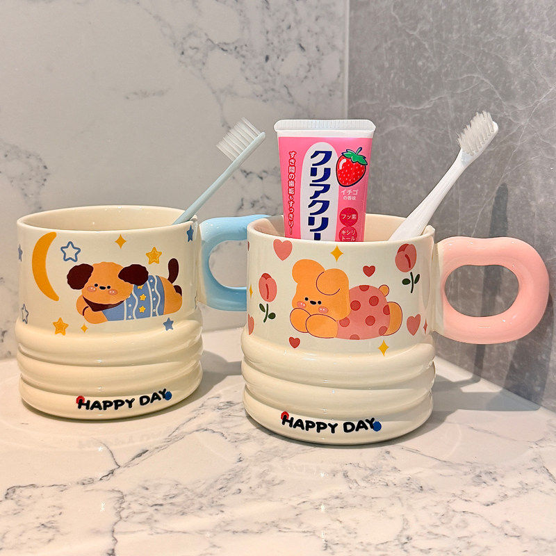 可爱刷牙漱口杯子家用牙缸2026新款情侣一对水杯高颜值牙具洗漱杯,家庭/个人清洁工具,洗漱杯,淘宝优惠券,粉丝福利购,淘宝优惠卷