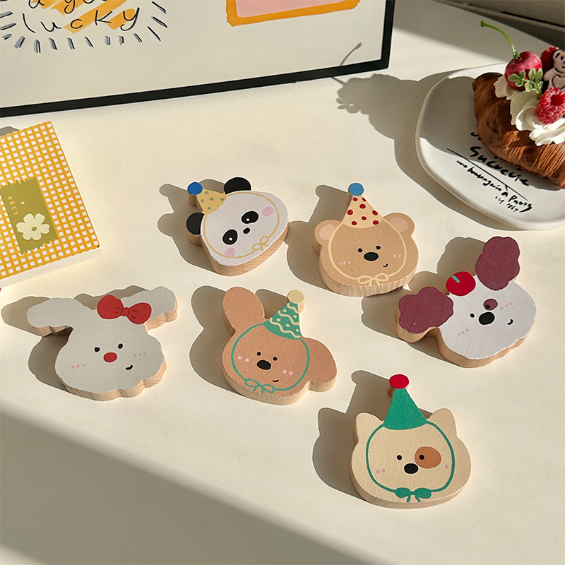 ins韩国可爱创意冰箱贴磁吸装饰留言板展示吸贴啤酒开瓶器酒瓶起