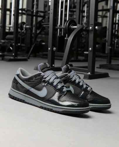 Nike Dunk Low Berlin 男子黑色漆皮迷彩 低帮休闲板鞋FZ3053-001