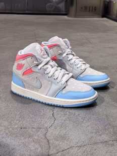 IM7420 133 1冷蓝拼色缓震中帮休闲运动篮球鞋 NIKE耐克女子JORDAN