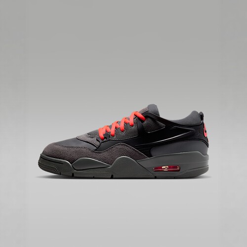 Nike耐克女鞋air Jordan 4RM AJ4黑灰色低帮复古篮球鞋IO7613-080