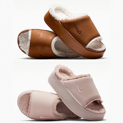 NIKE耐克Calm Elevation Fur女士冬款加绒日常拖鞋HV8560-600-200