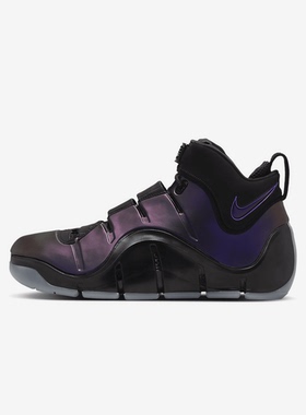 Nike 耐克LeBron 4 黑紫色 男款 中帮 休闲运动篮球鞋FN6251-001