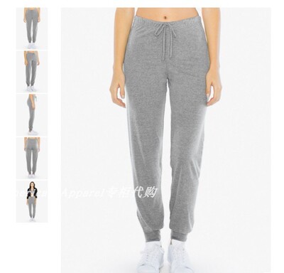 美国女款休闲宽松复古收脚运动裤