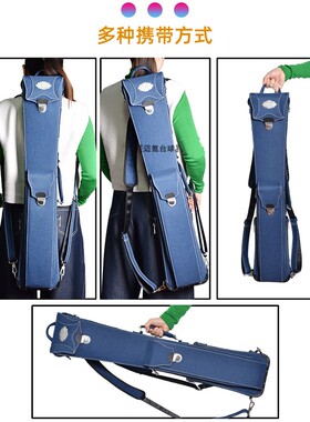 JFLOWERS台球杆包JF小蛮腰7孔16彩黑八九球台球杆杆包杆桶杆袋