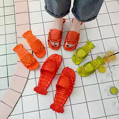 New Style Lobster Slippers, Non-Slip, Quirky, Indoor Waterproof, Men's Non-Slip Trendy Student Couple Sandals, Women's Slippers
