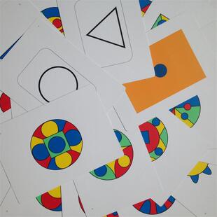 右脑开发波动速读训练卡黄卡图形卡曼陀罗专注力照相记忆训练卡