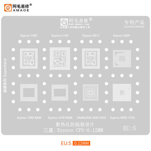 阿毛易修1080/8895EU5植锡网钢网