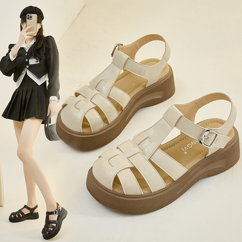 罗马包头凉鞋大码女鞋41—43