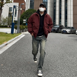 复古立领加厚棉服夹克宽松保暖工装 美式 外套棉衣男 LILI冬季 NICE