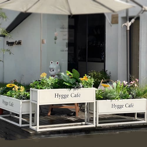 外摆隔断花架商业街户外种植箱
