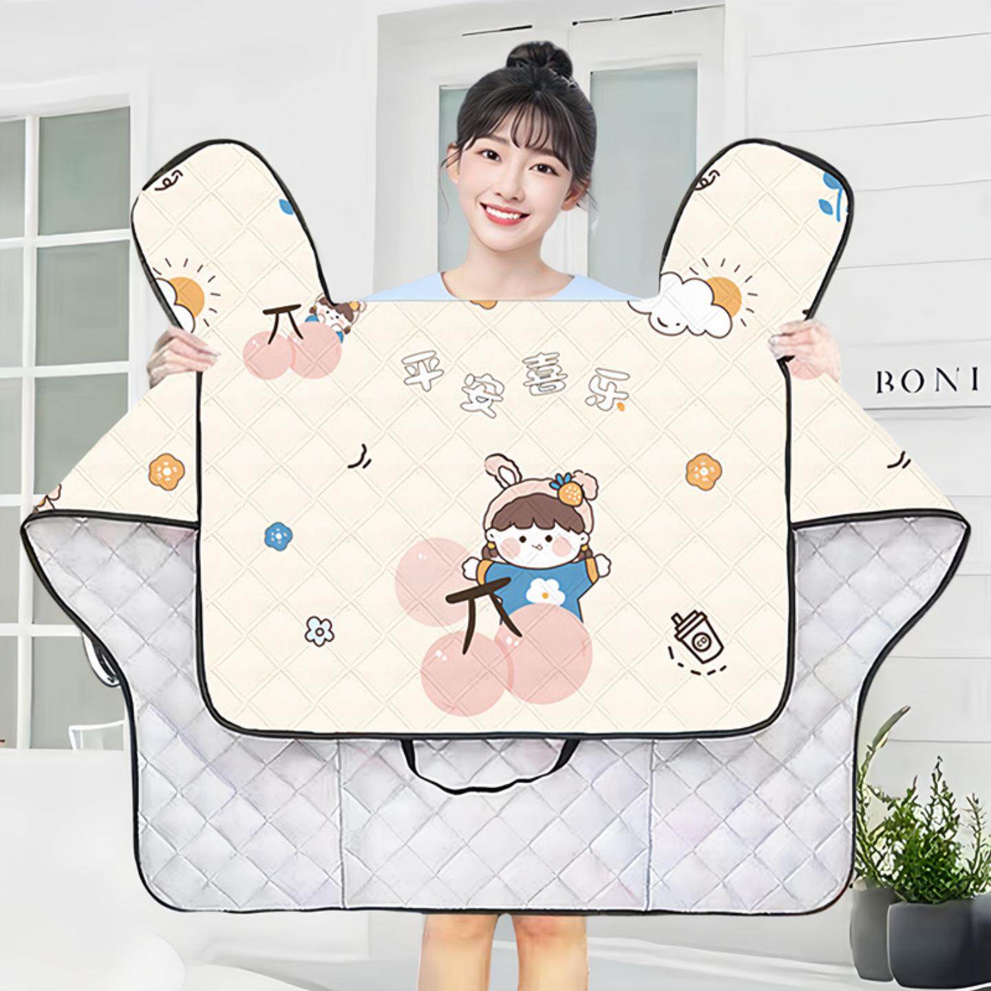 挡风被电动车夏季防晒被年新款四季款防水摩托车三轮车挡风罩儿童