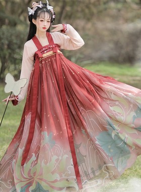 齐胸衫裙日常大裙摆古装全套夏