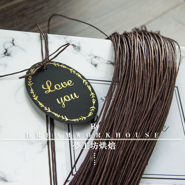 复古纯棉蜡绳包装配件绳子