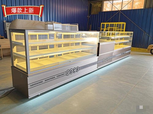 中式糕点展示柜新款蛋糕店西点冷藏商用展柜面包蛋糕柜桃酥饼干柜