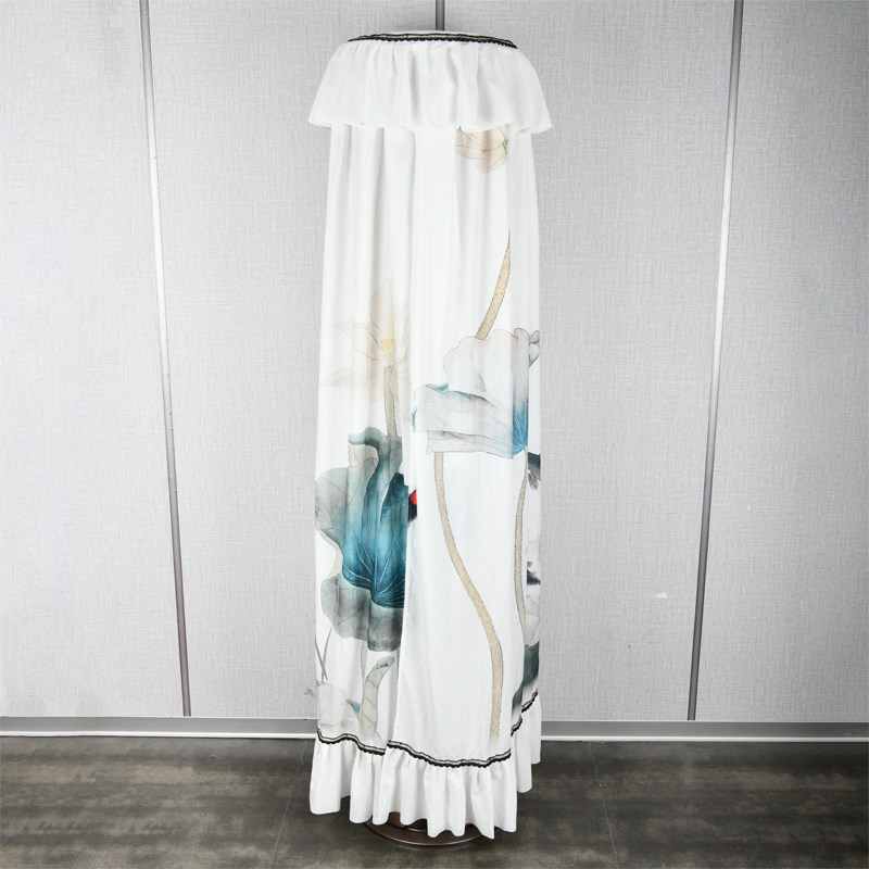 空调防尘罩新款立式格力美的海尔柜机柜式圆形圆柱形空调罩套