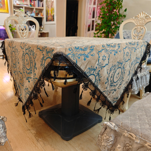 高档布艺桌布餐桌防尘罩麻将机盖巾麻将机防尘套美观大方定制 欧式