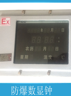 防爆数显钟BSZ2010防爆计时器 IIC级防爆钟BXK 壁挂式防爆钟 BKK