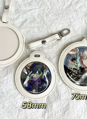 吧唧保护套谷美外出小包挂件透明徽章收纳套胸章展示动漫周边痛包