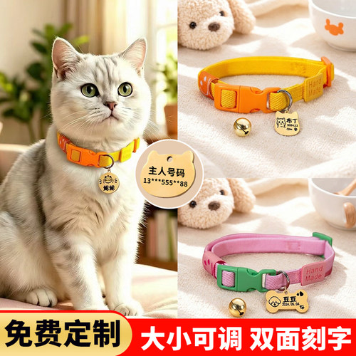 猫咪项圈防窒息防丢失弹力调节型