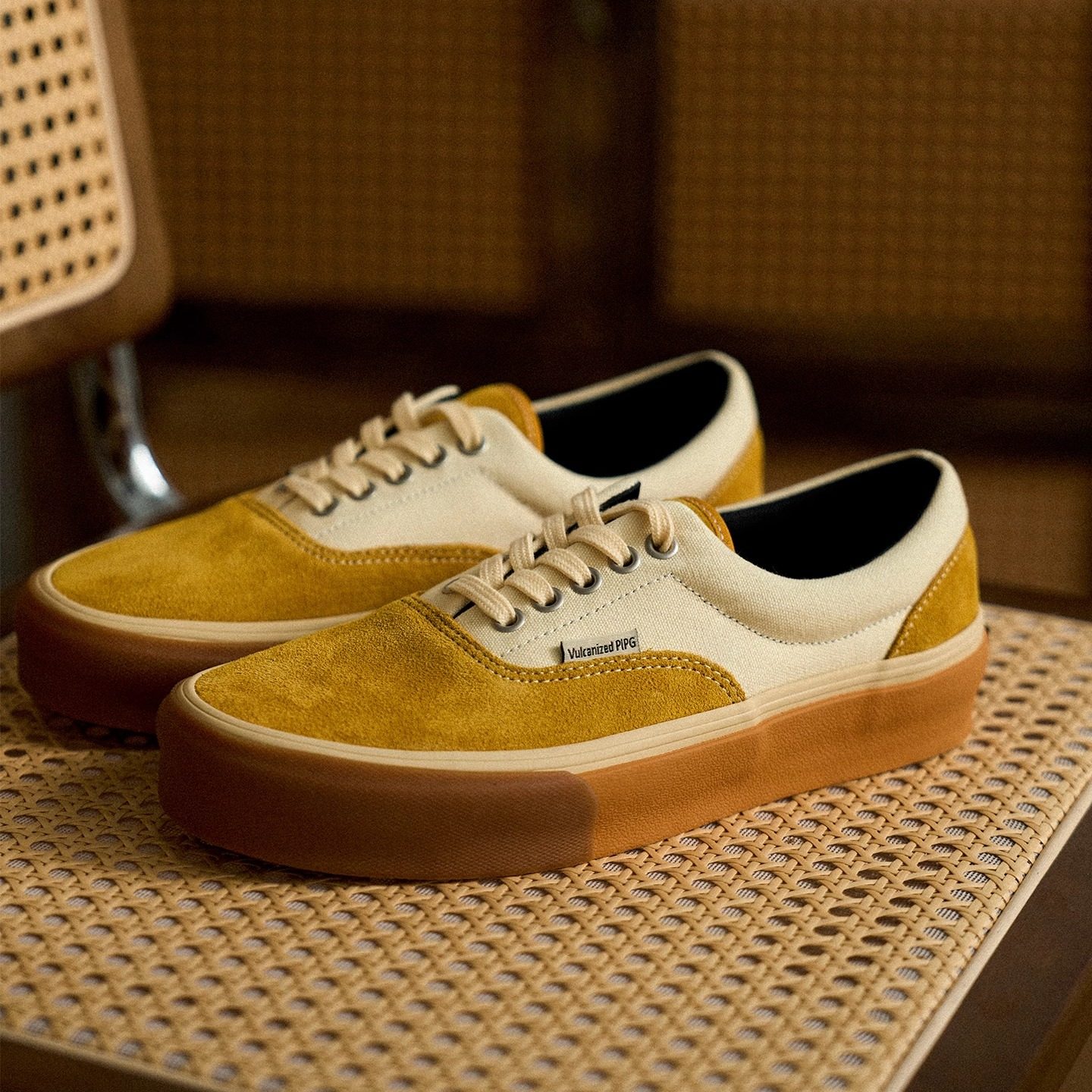 PIPG复古日系帆布鞋 透气厚底翻毛皮硫化鞋 男女同款运动休闲板鞋,流行男鞋,帆布鞋,淘宝优惠券,粉丝福利购,淘宝优惠卷